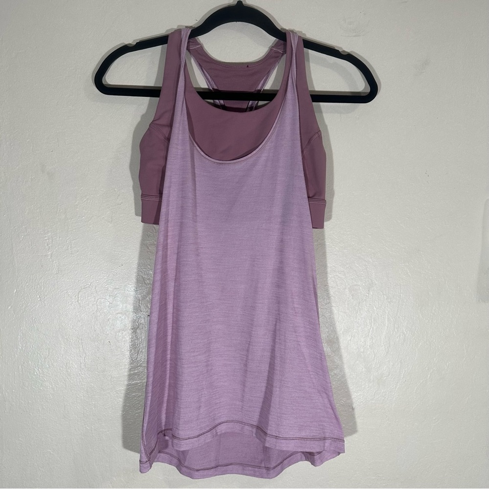 Womens Lululemon 2-in-Run Tank Bra Size 6